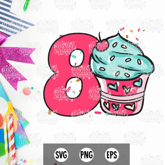 images 8Th Birthday Clipart 8th birthday girl svg eighth birthday svg svg 8th birthday etsy