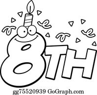 images 8Th Birthday Clipart https www istockphoto com illustrations 8th birthday