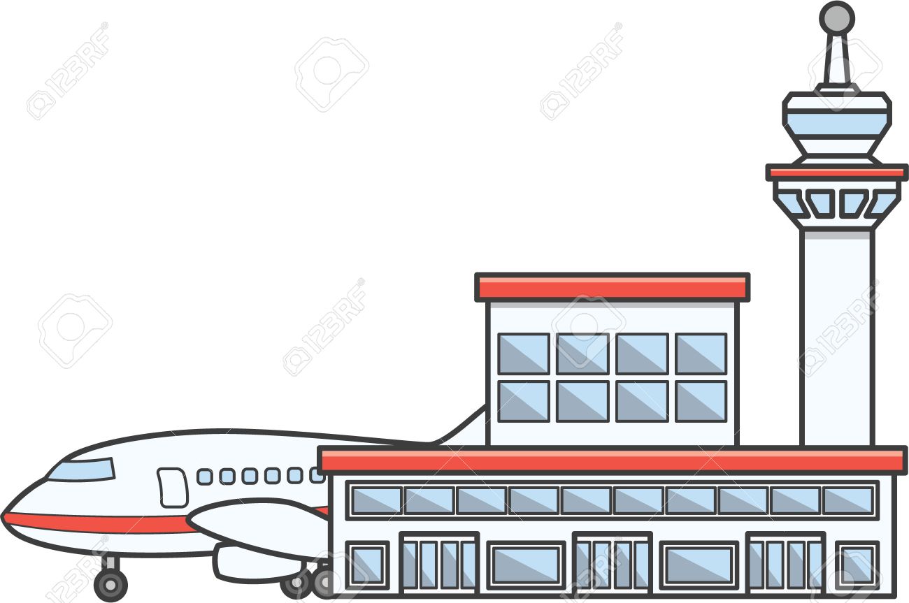 picture Airport Dibujo dibujo para colorear aeropuerto