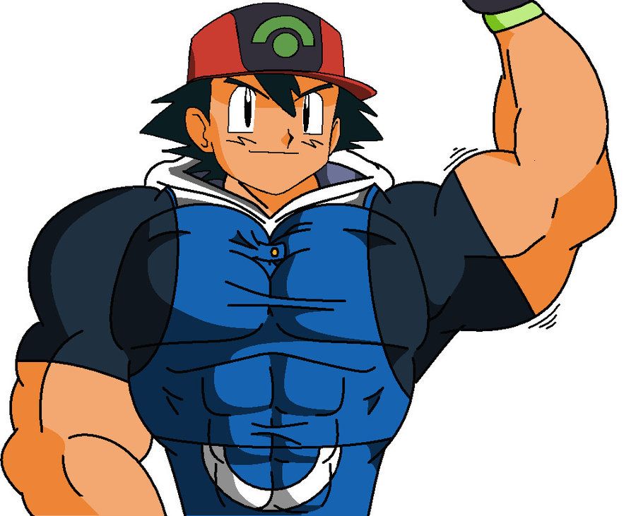 picture Ash Ketchum Muscle awesome muscular ash by pokedrogon on
