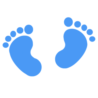 pix Baby Footprints Clipart vector footprints silhouette baby