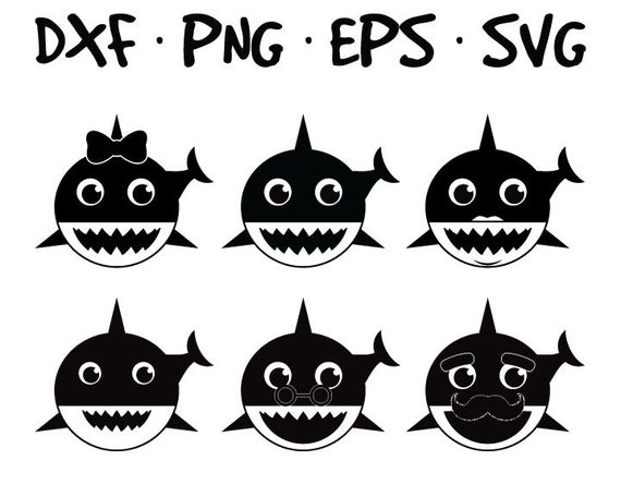 picture Baby Shark Clipart Black And White baby shark clip art with no background