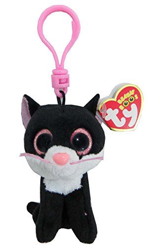 photo Beanie Boo Cat Keychain ty beanie boo fluffy the cat keyring clip