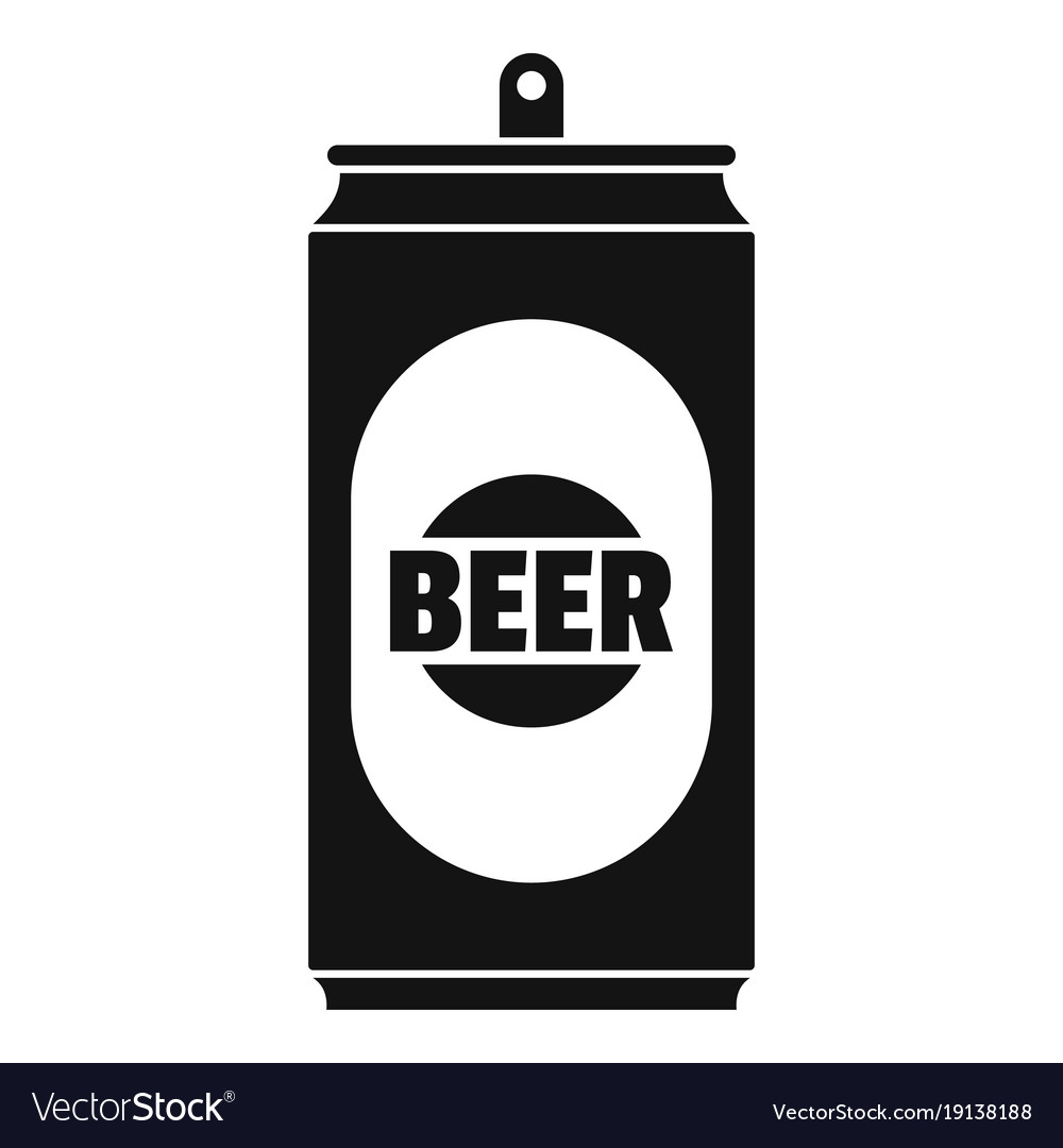 pix Beer Black And White Can vectorstock