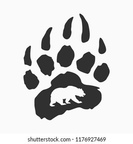 pic Black Bear Paw Logo https www shutterstock com image vector black bear paw claws vector illustration 374158213