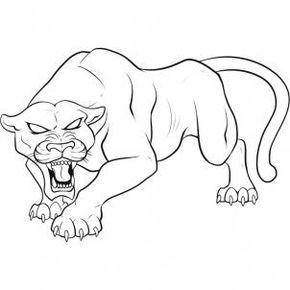 images Black Panther Animal Drawing Images how to draw a black panther step by