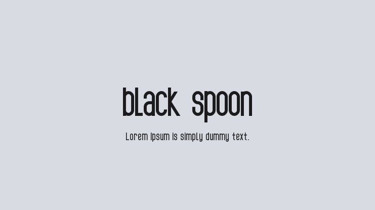 pic Black Spoon Font amazon in