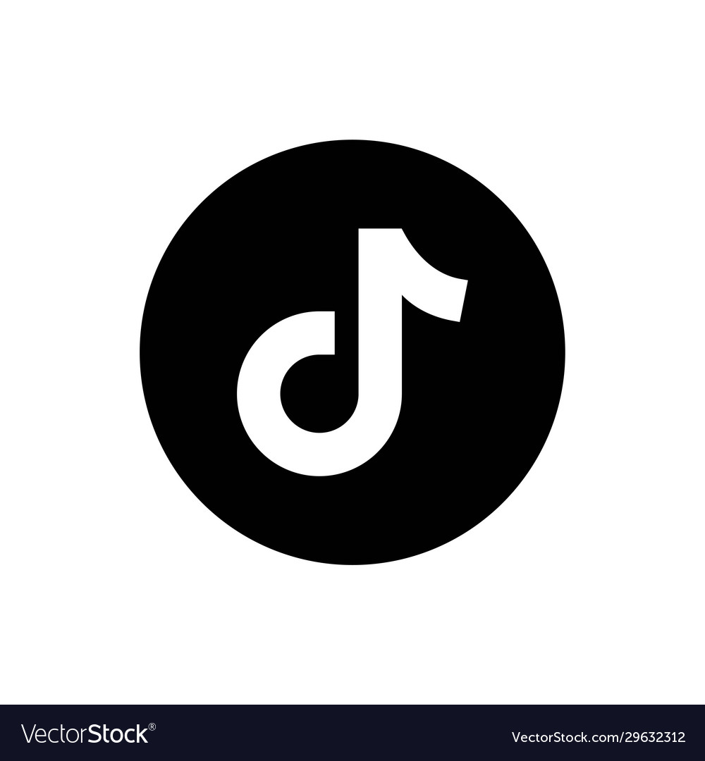 pic Black Tiktok Logo dreamstime com