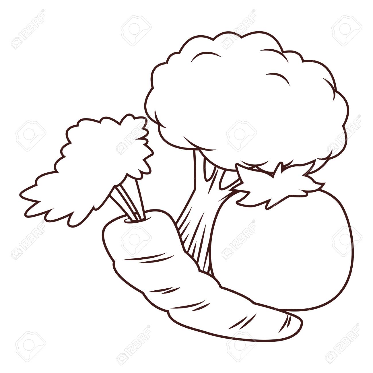 wallpapers Broccoli Clipart Black And White broccoli clipart black and white