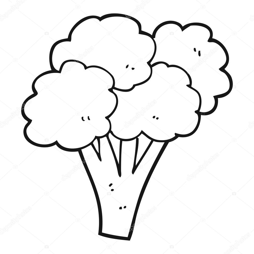 picture Broccoli Clipart Black And White broccoli coloring pages broccoli clip