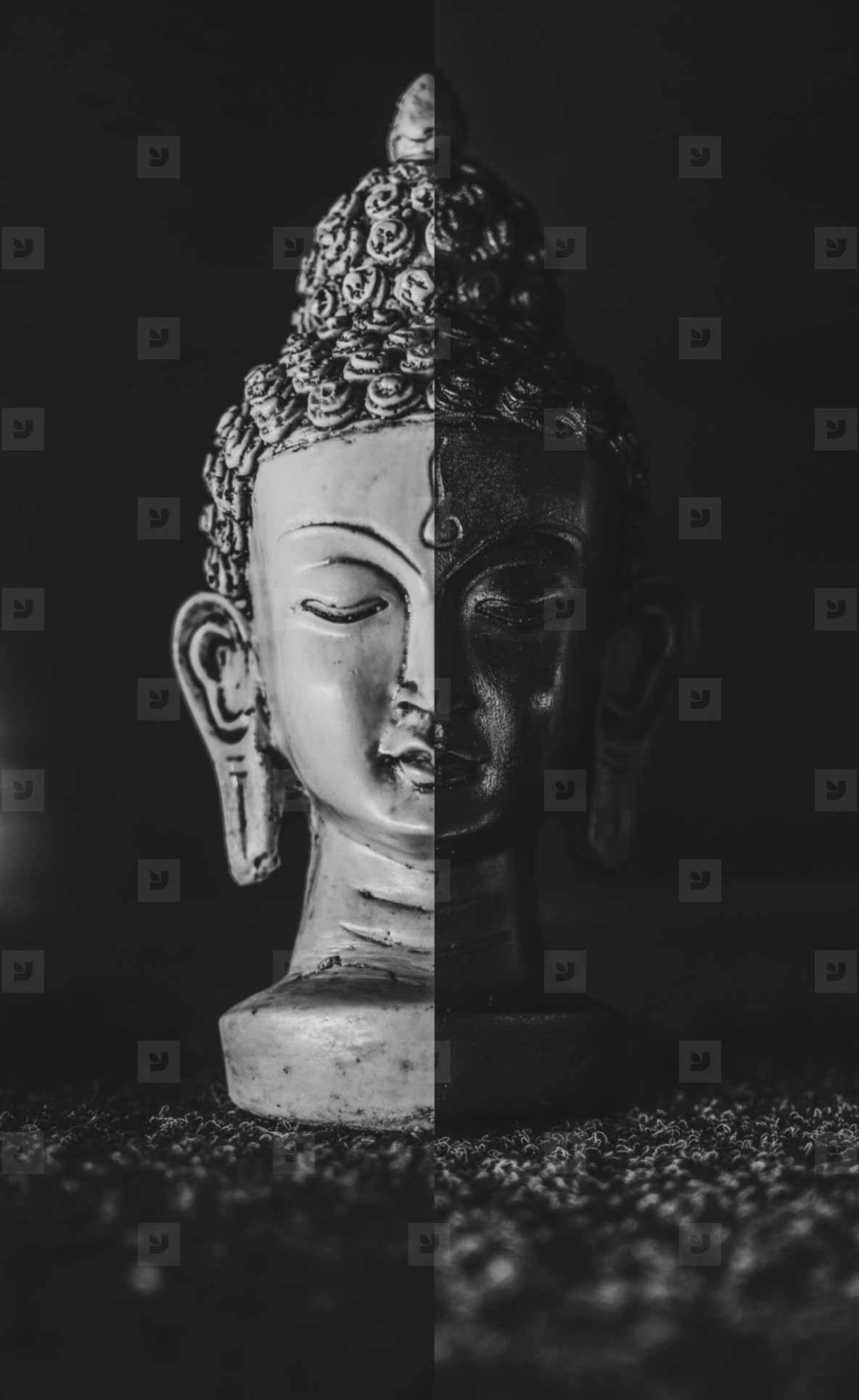 pic Buddha Images In Black And White redbubble