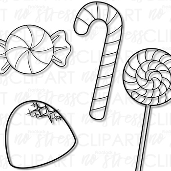 picture Candy Clipart Black And White candy clipart black and white