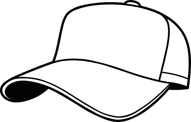 pics Cap Clipart Black And White illustration of isolated colorful and black and white cap for