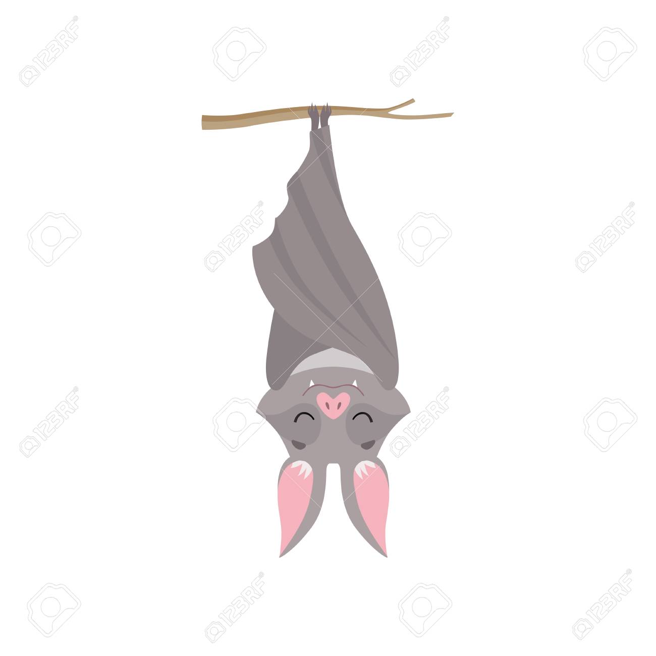 pix Cartoon Bat Hanging Upside Down cute bat hanging upside down on tree branch funny creature cartoon