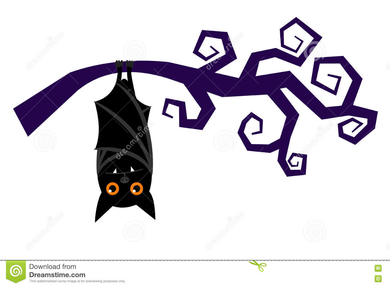 wallpapers Cartoon Bat Hanging Upside Down dreamstime com