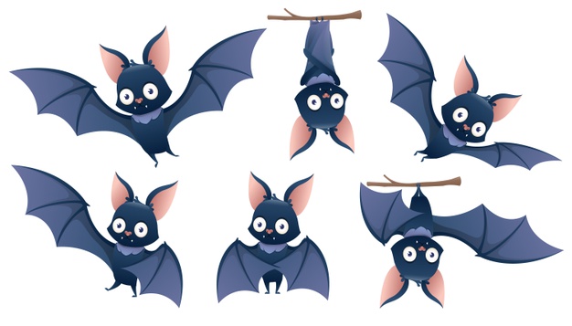 pix Cartoon Bat Hanging Upside Down vectorstock