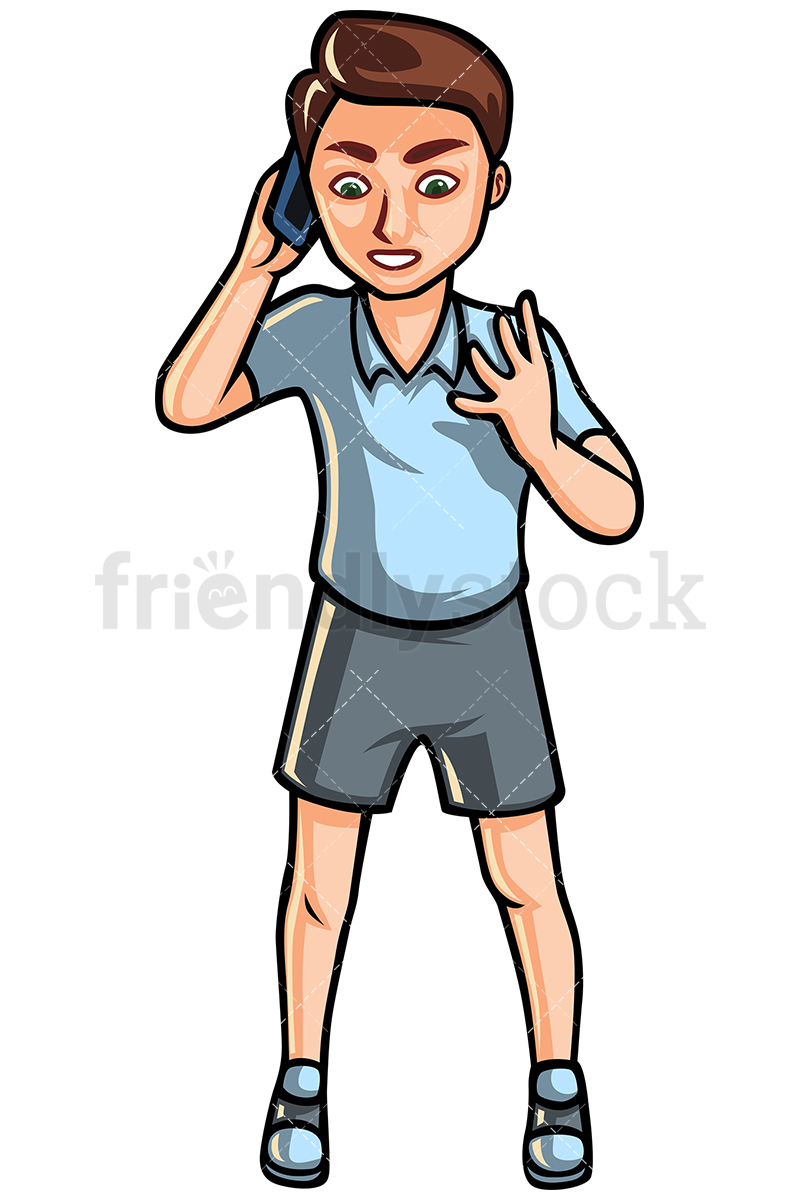 pix Cartoon Person On The Phone man ringing someone on a mobile phone vector cartoon clipart friendlystock