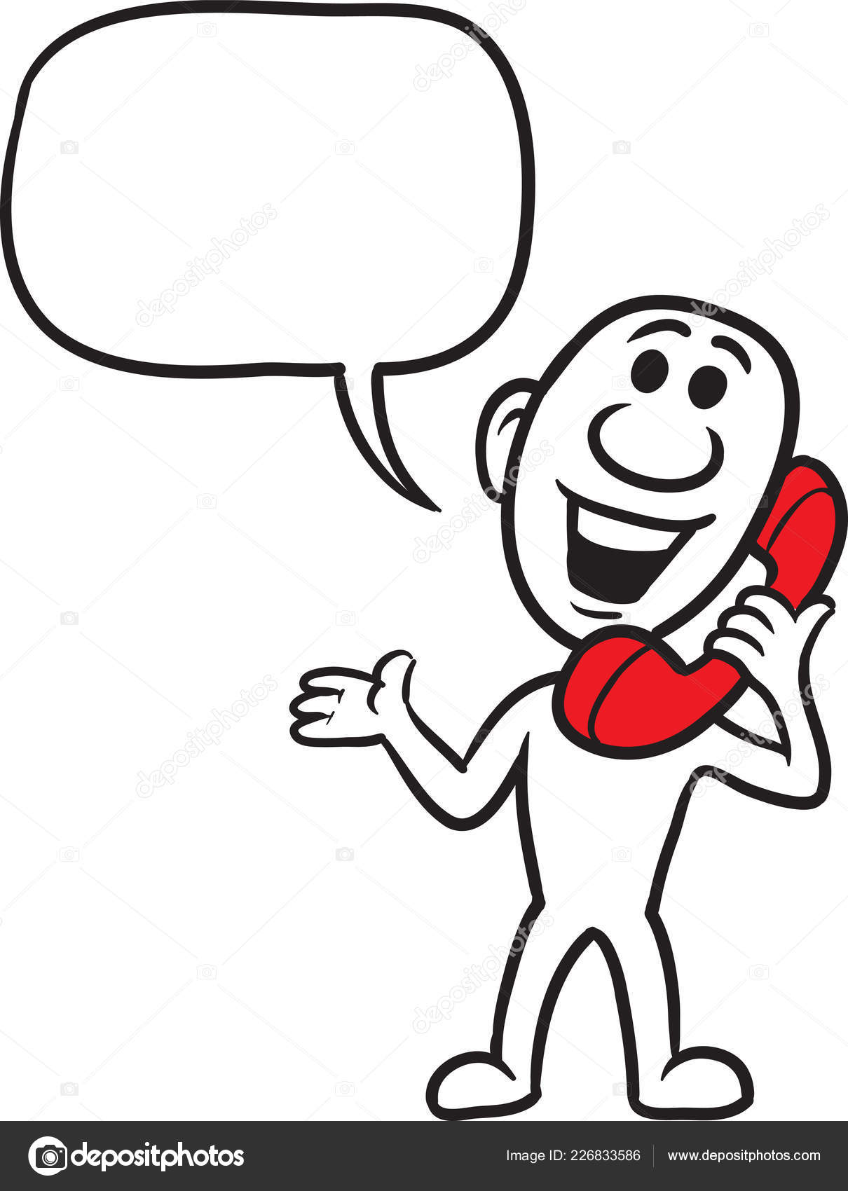 images Cartoon Person On The Phone dreamstime com