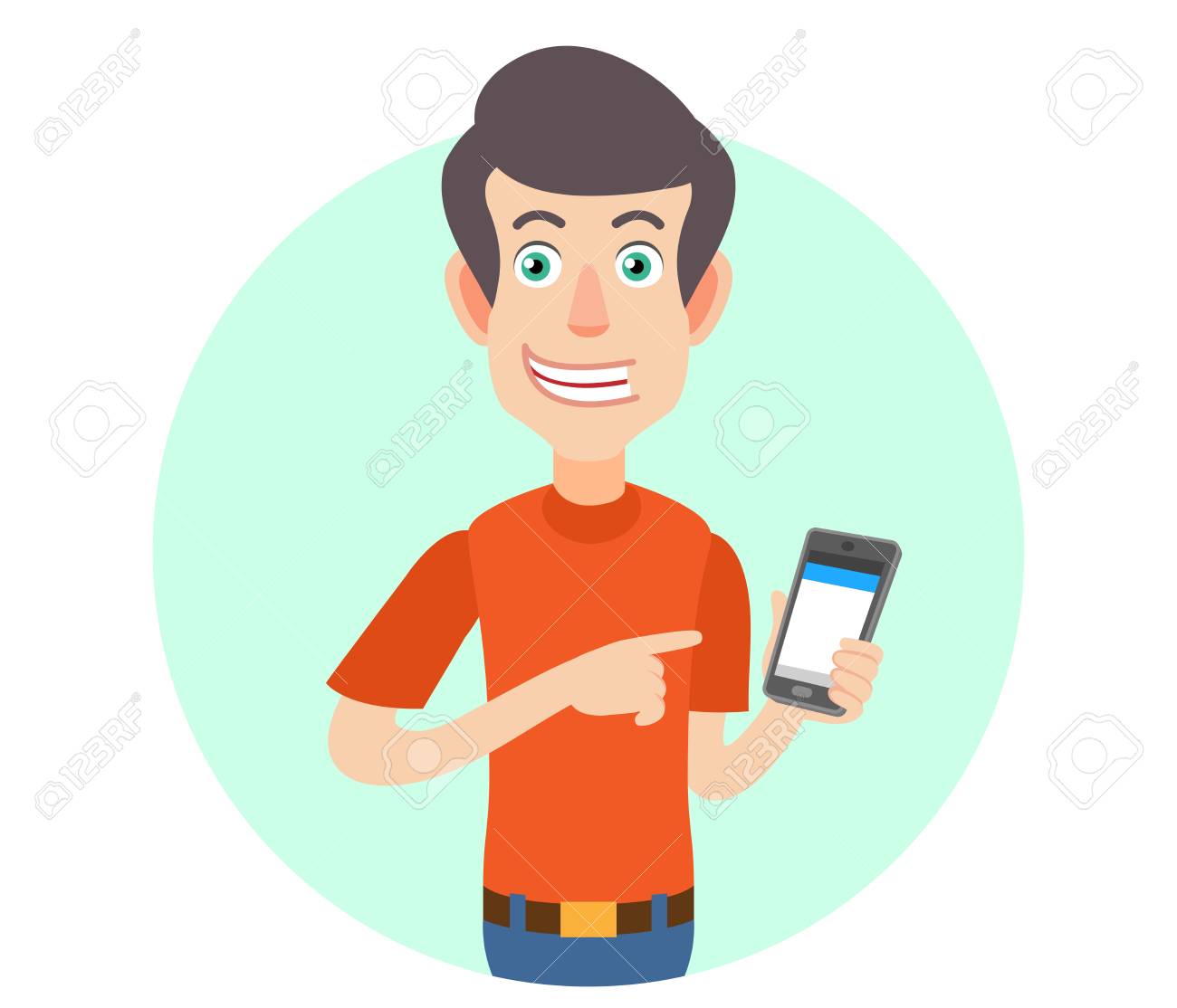 images Cartoon Person On The Phone pin on vector illustrations