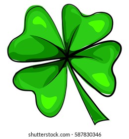 images Cartoon Picture Of Four Leaf Clover clipart library