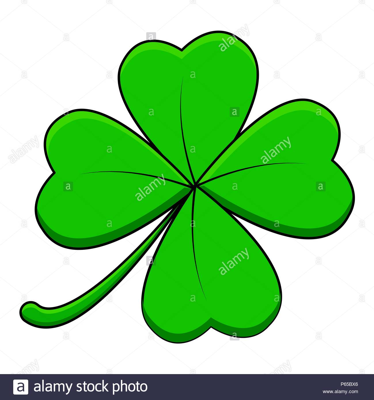 photo Cartoon Picture Of Four Leaf Clover https www crushpixel com stock vector four leaf green clover lucky 2531080 html