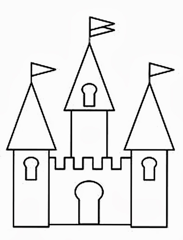 picture Castle Clipart Easy how to draw a castle very easy for kids