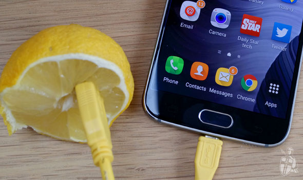 picture Charging Your Phone With Fruit charging an iphone with an apple