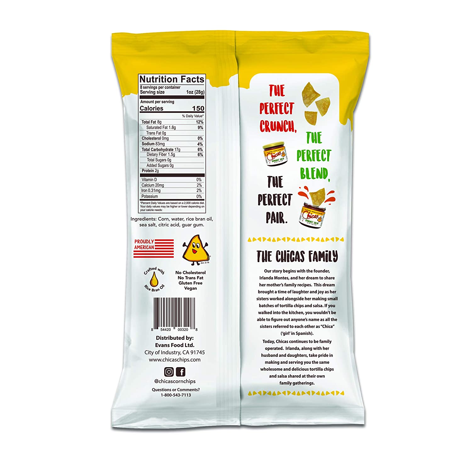 pix Chica Chips thin light tortilla chips 14 oz