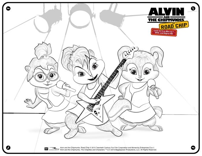 picture Chipettes Coloring Pages chipettes coloring pages cartoon