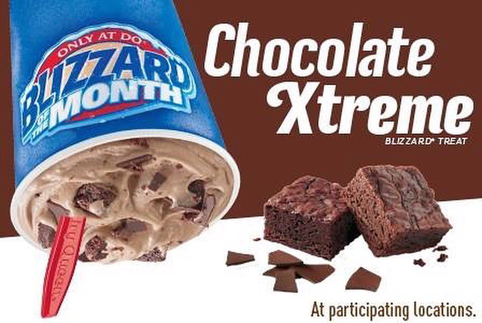 picture Choco Brownie Extreme Blizzard dairy queen brownie dough blizzard