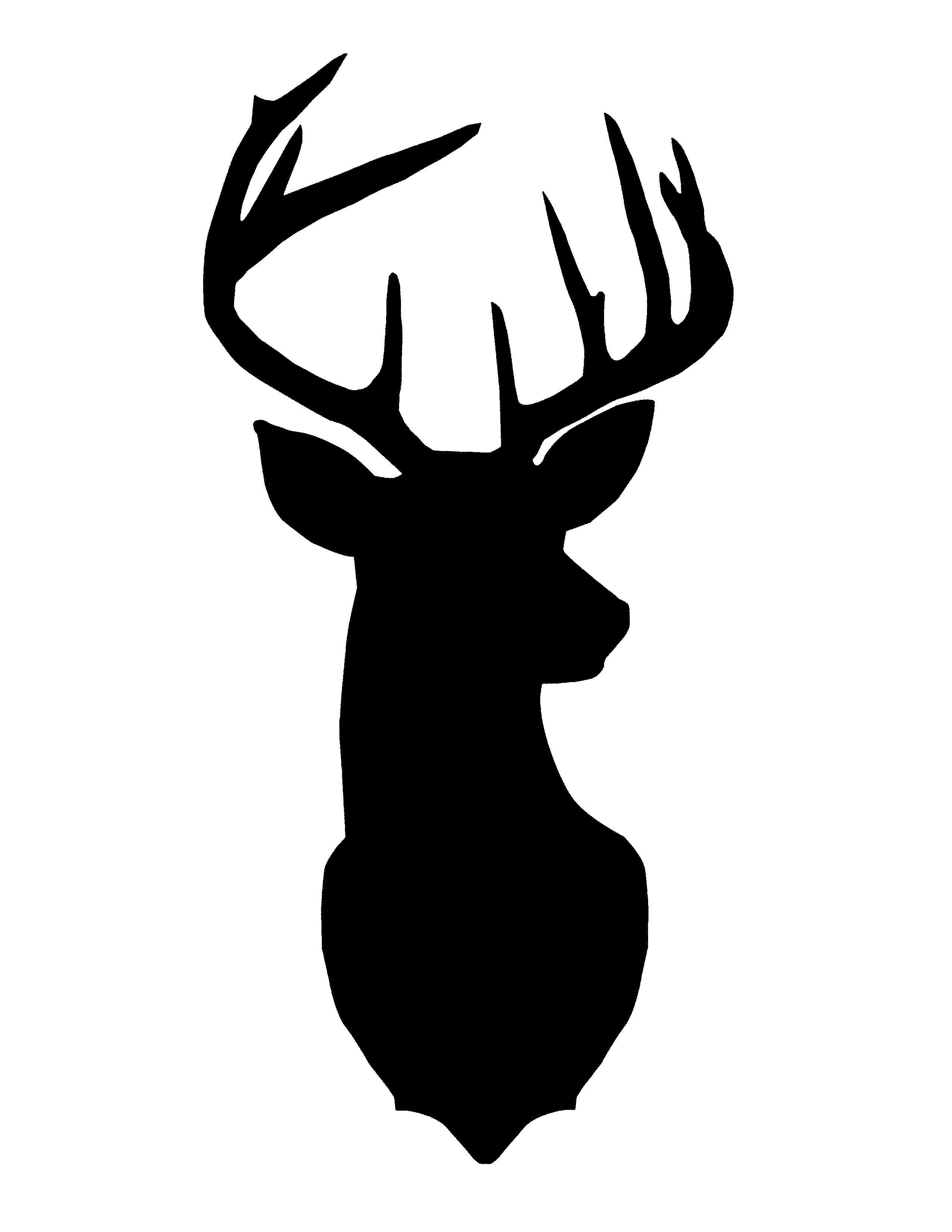 photo Clip Art Deer Head Silhouette deer head silhouette
