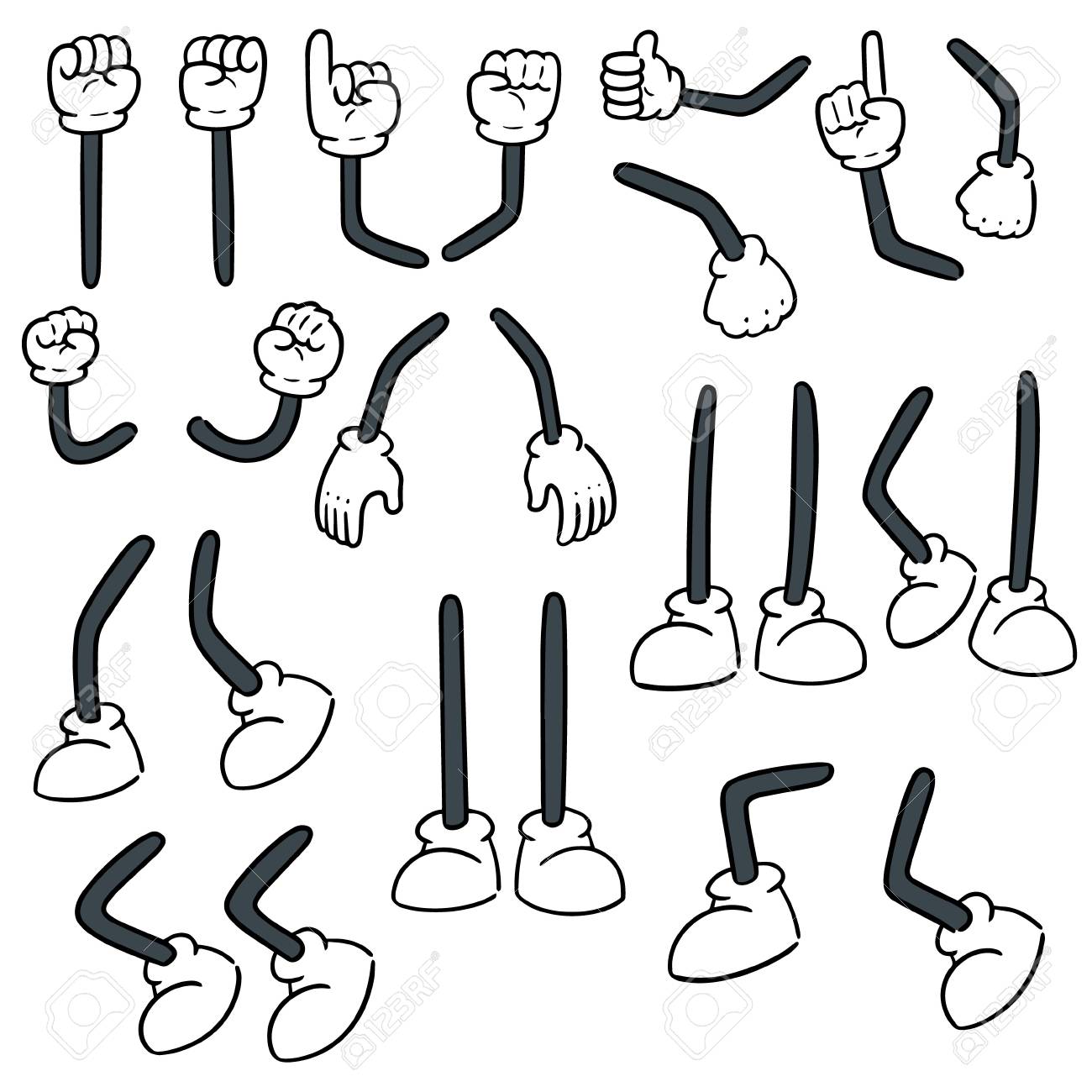 pics Clipart Arms And Legs vector set of smart phone cartoon arm leg mouth and eyes