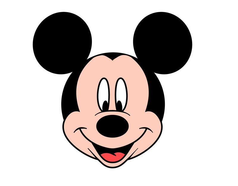 photo Clipart Mickey Mouse Face mouse faces clipart classic mickey