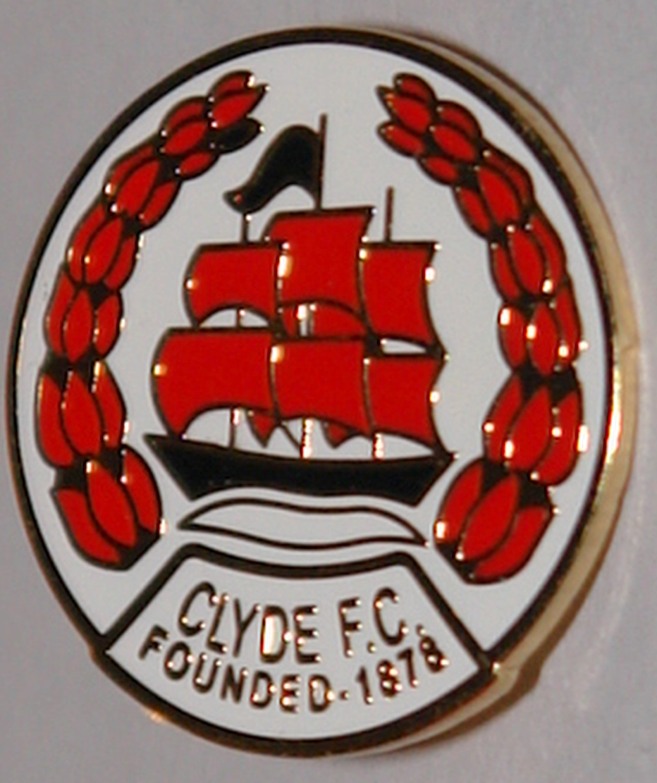 photo Clyde Fc Logo clyde fc club badge no 110 scottish football memorabilia