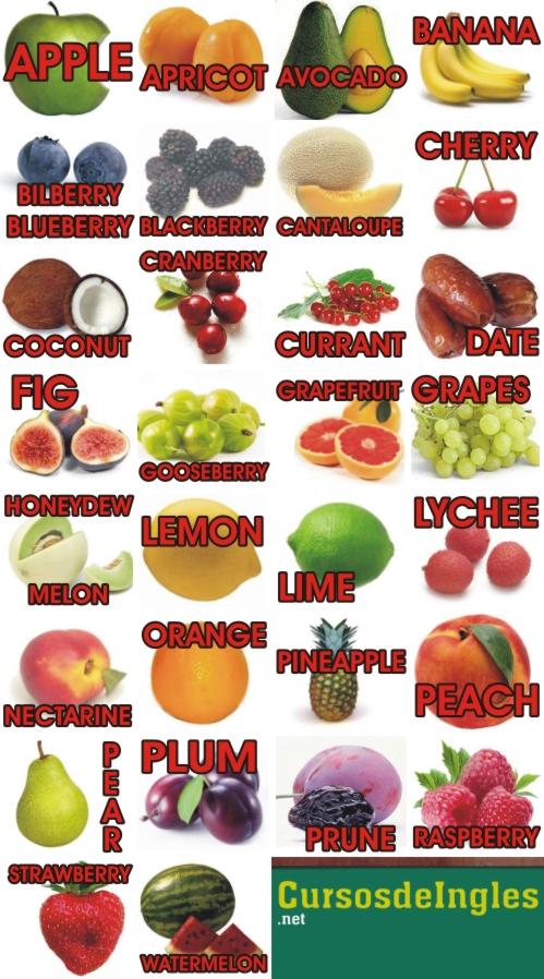 photo Como Se Dice Melón En Inglés las frutas en ingles saber es practico