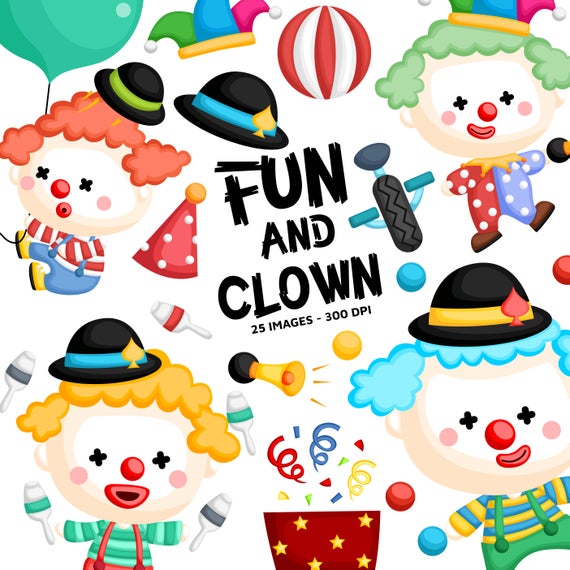 photo Cute Clown Clipart clipart library