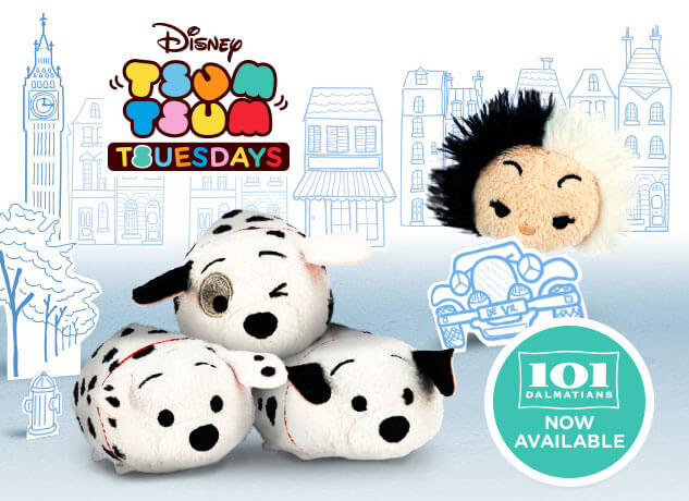 images Dalmatian Tsum Tsum disney 101 dalmatians tsum tsum mini plush collection 3 1 2 cruella de vil plus rolly lucky and patch dalmations by disney