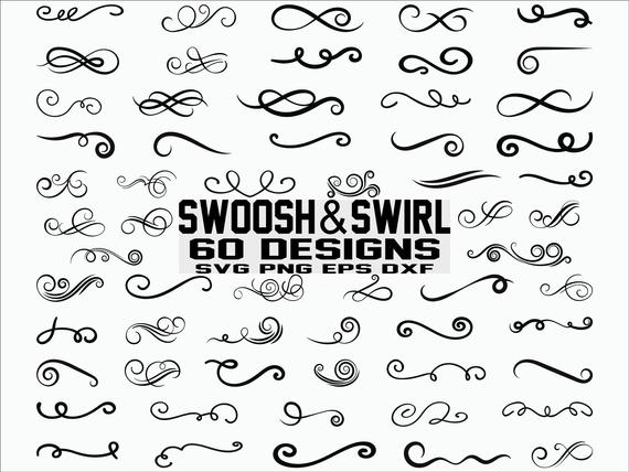 picture Decorative Flourishes Svg calligraphic flourish vector free