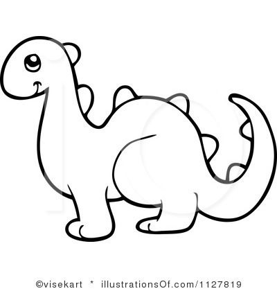 pic Dinosaur Clipart Black And White clipart library
