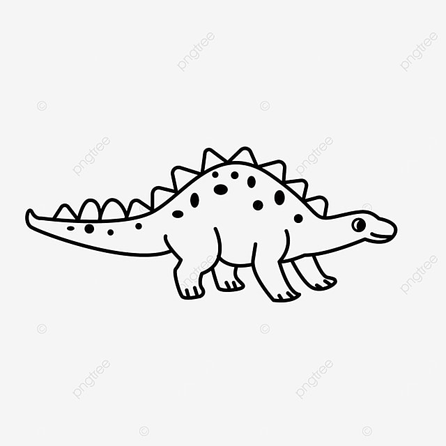 pix Dinosaur Clipart Black And White trex dinosaur cartoon in black and