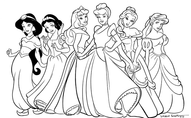 pix Disney Princess Clipart Black And White disney princess colouring pages pdf