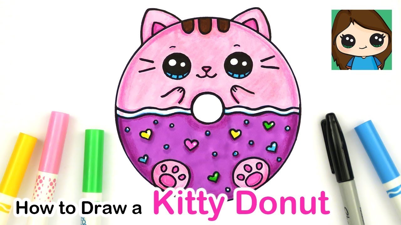 pics Draw So Cute Donut how to draw a kitty donut squishy easy