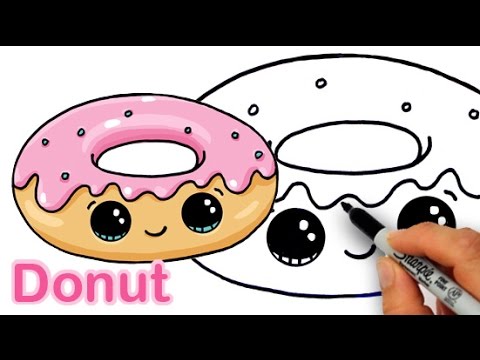 photo Draw So Cute Donut how to draw pusheen cat in a donut easy