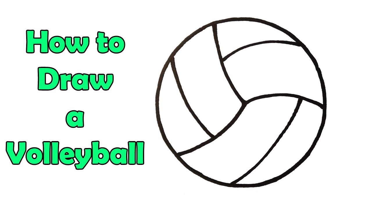 wallpapers Easy Volleyball Drawing how to draw a volleyball easy slowly step by step for kids