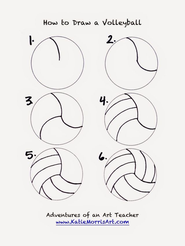 pics Easy Volleyball Drawing volleyball drawing