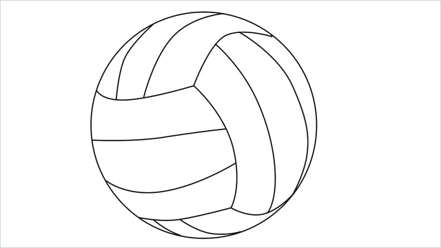 picture Easy Volleyball Drawing how to draw a volleyball very very easy
