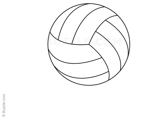 images Easy Volleyball Drawing how to draw a volleyball