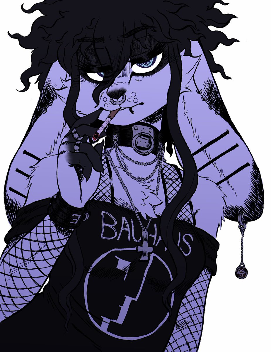 pic Edgy Bunny edgy goth bunny is adorable aww