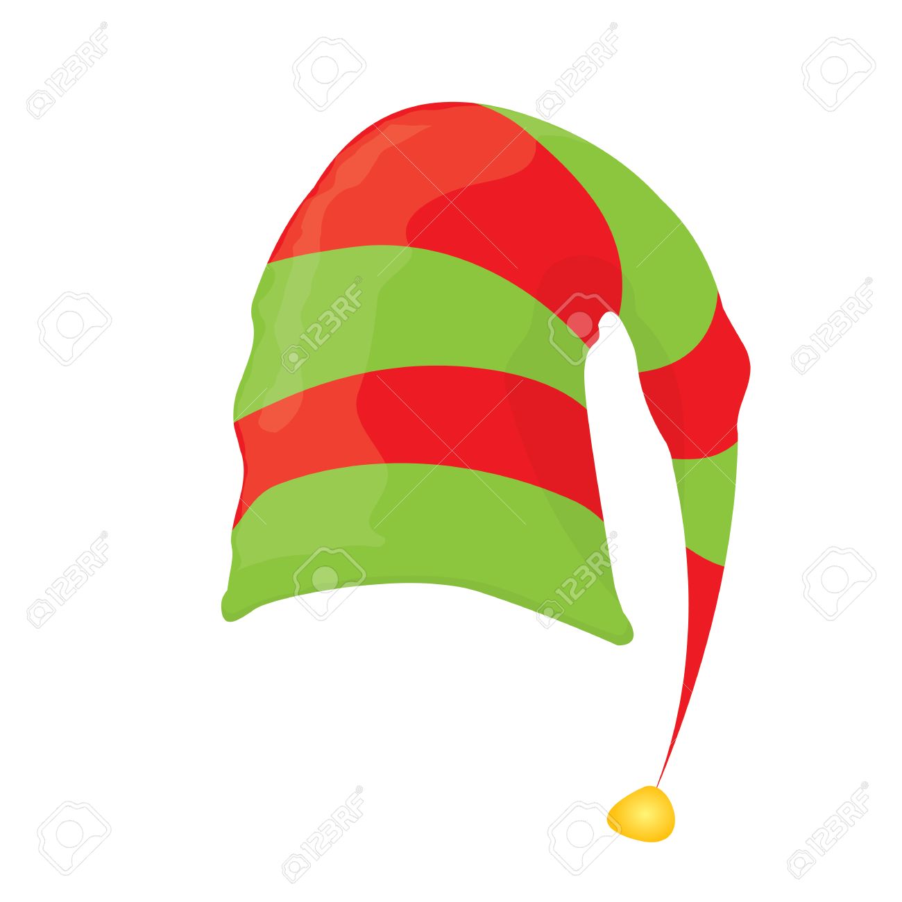 wallpapers Elf Hat Clipart cartoon green christmas elf hat vector illustration