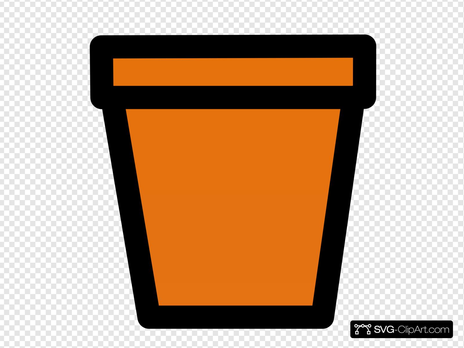 pic Empty Flower Pot Svg flowerpot with soil svg vector